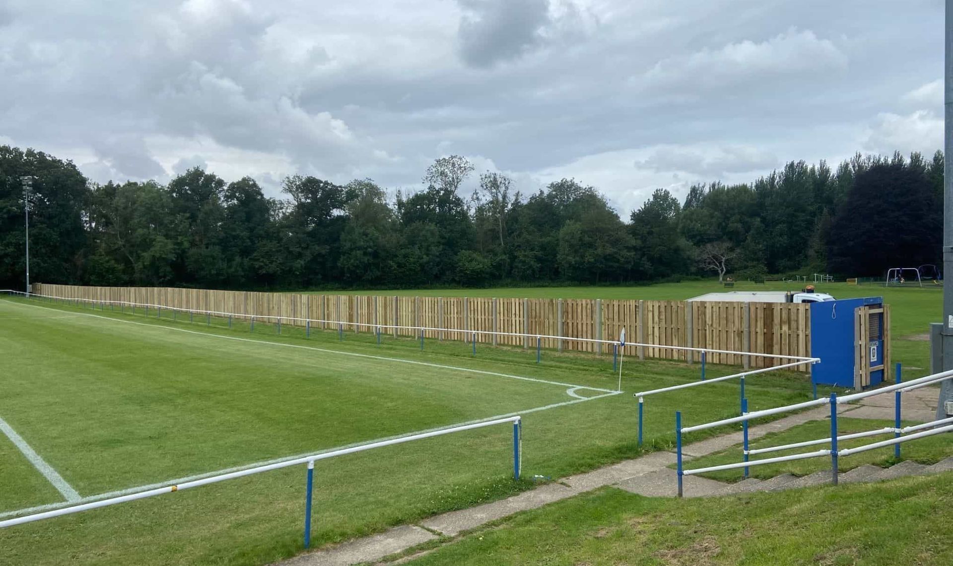 Fencing amesbury, at amesbury football club.